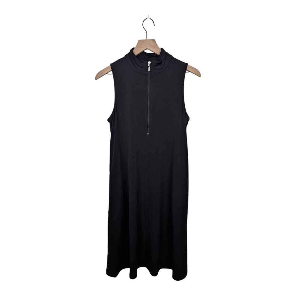 Karen Kane | Sleeveless Zip-Up Travel Dress| Black | Medium